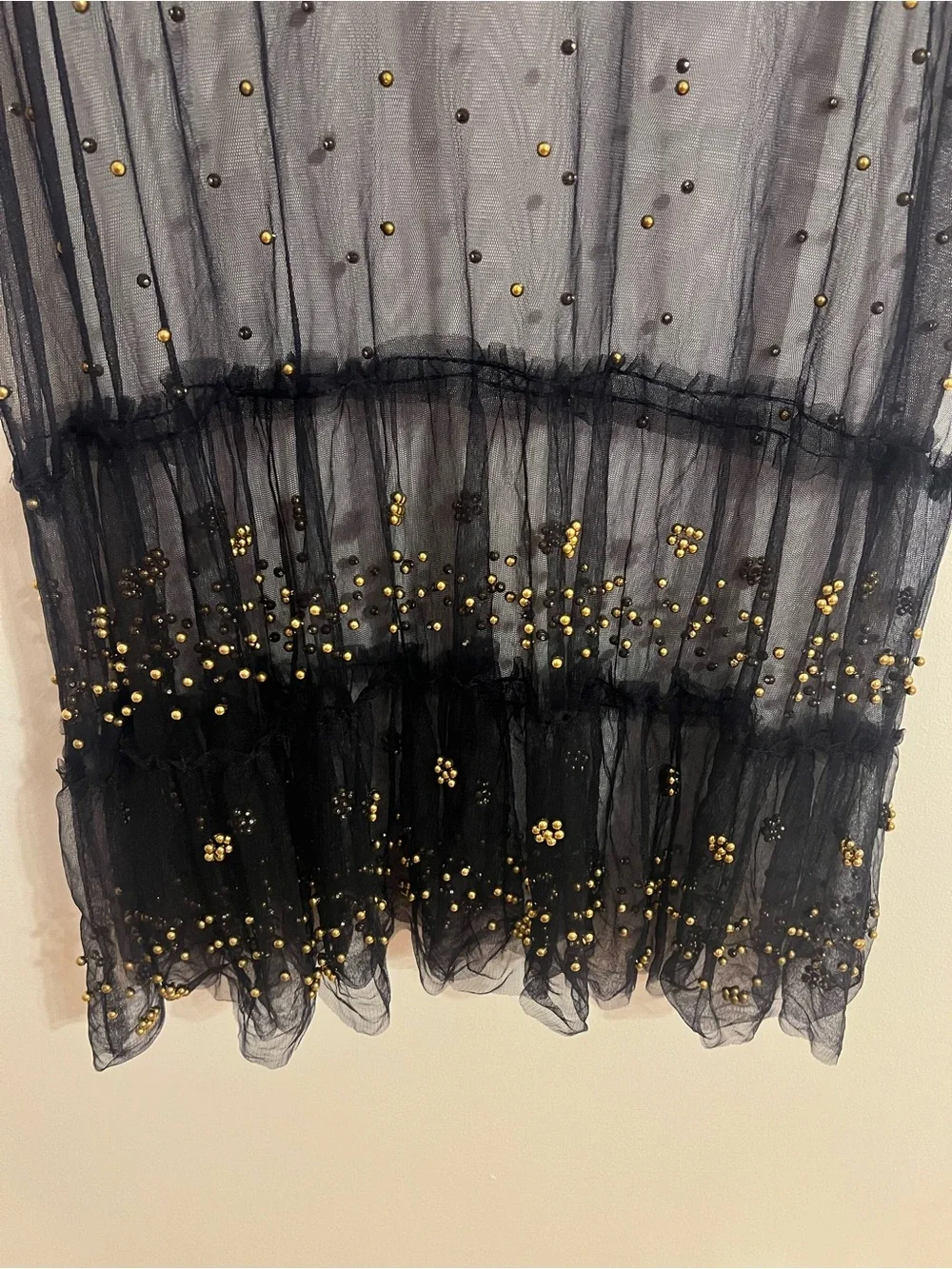 Free People Metallic Gray Sheer Embellished Tank - Picture 4 of 7